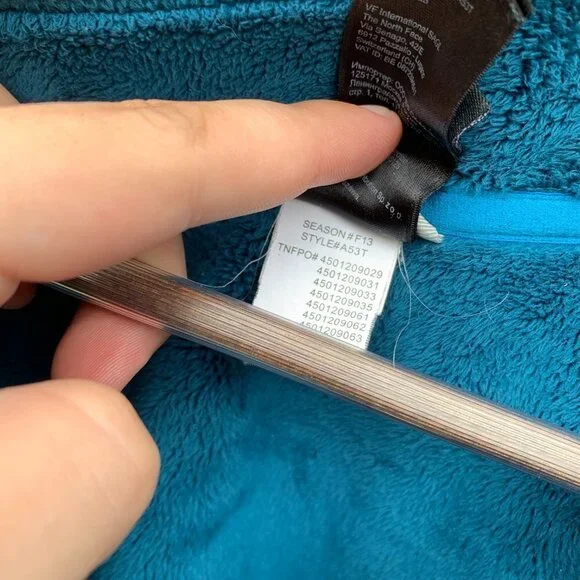 The North Face Morningside Full Zip Fleece Jacket Small Blue - Picture 2 of 5